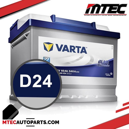 Batteria auto 60ah d24 varta - 60ah,